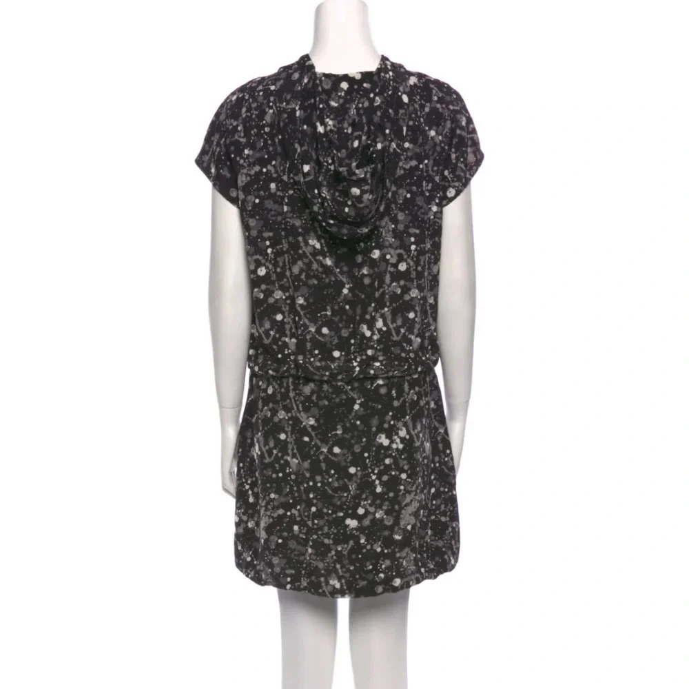 Tory Burch Black White Pullover Hooded Active Dress Women’s 2 Lounge